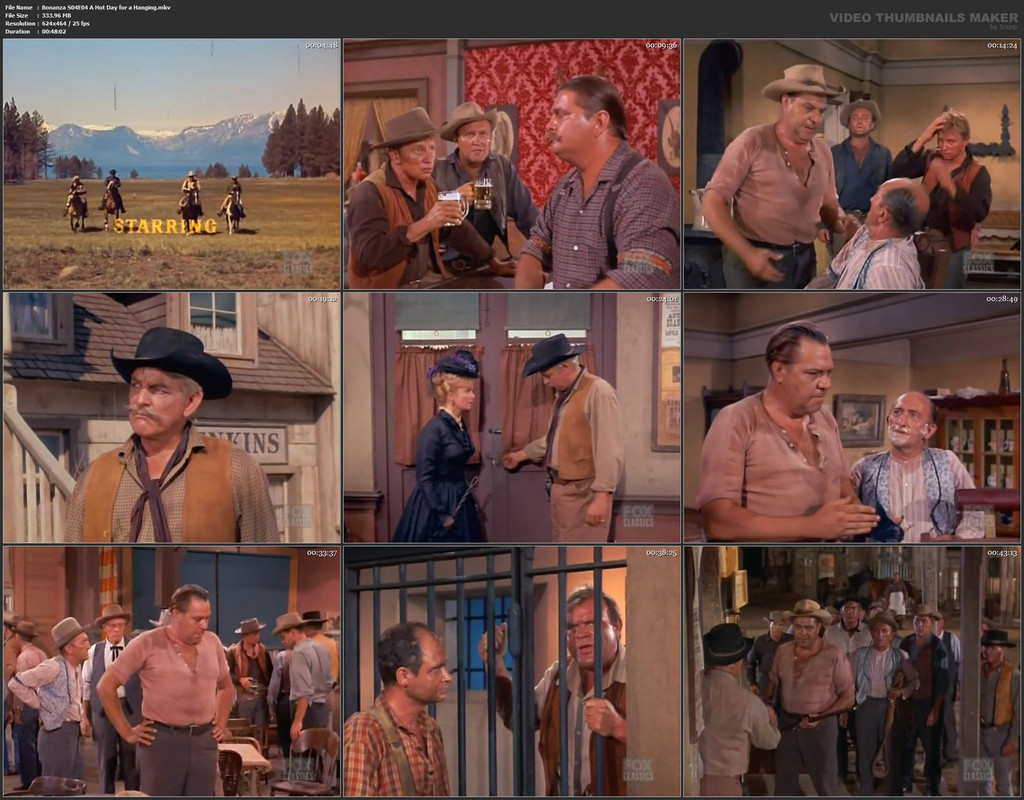 Bonanza S04E04 A Hot Day for a Hanging.mkv