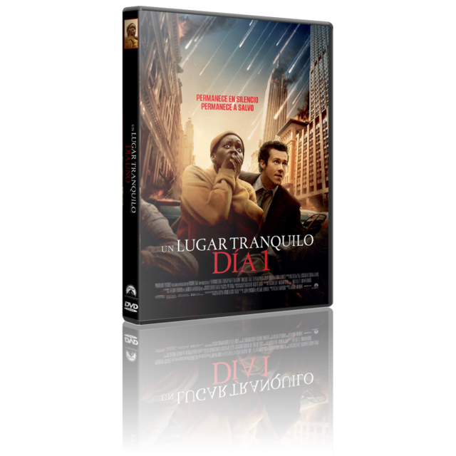 Portada - Un Lugar Tranquilo, Día 1  [DVD9 Full][Pal][Cast/Ing/Fr][Sub:Varios][Terror][2024]