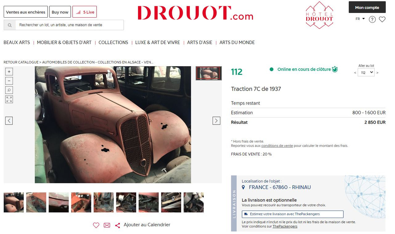 Traction 7C de 1937 Lot 112