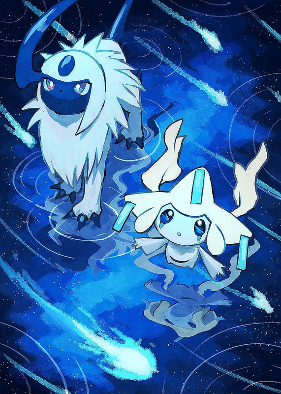 jirachi-and-absol-pokemon-drawn-by-7-phi