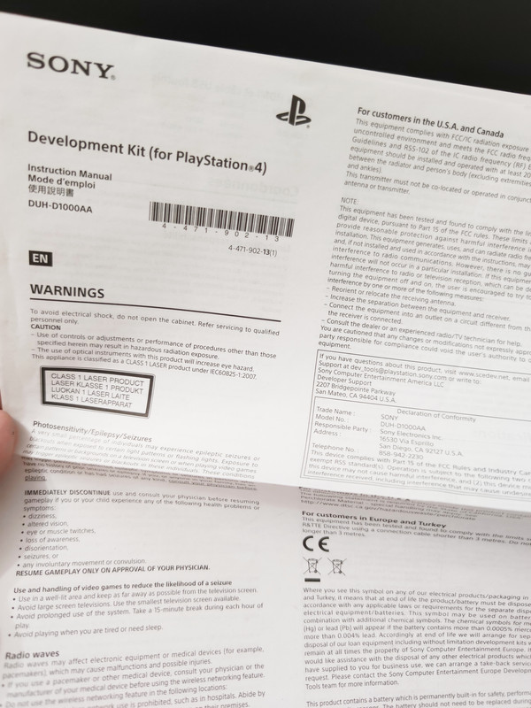 Selling Ps4 Playstation 4 Development Kit Duh D1000aa Duh D7000aa Testing Kit Duh T10aa Duh T7000aa Ebay Shpock Dfi D1000aa Dfi T1000aa