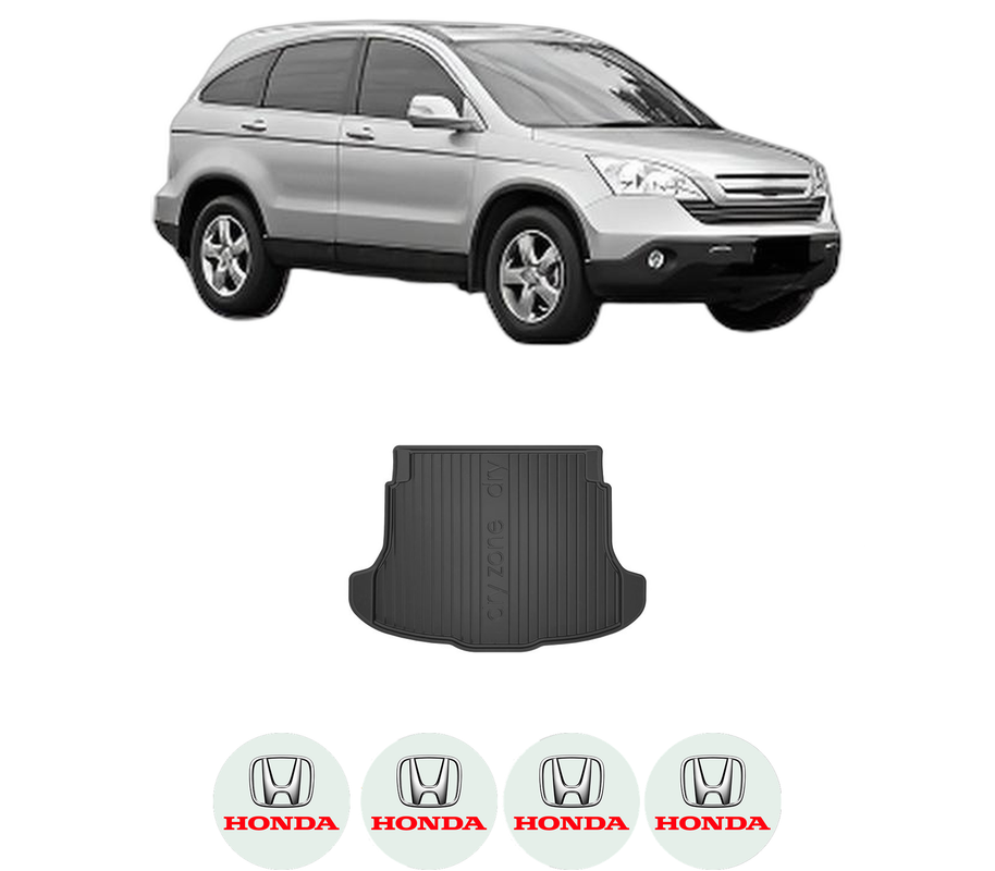 Tavita Portbagaj HONDA CR-V III (RE_) din 2006-2012, Protectie Portbagaj Auto, 4x Stickere auto cu HONDA