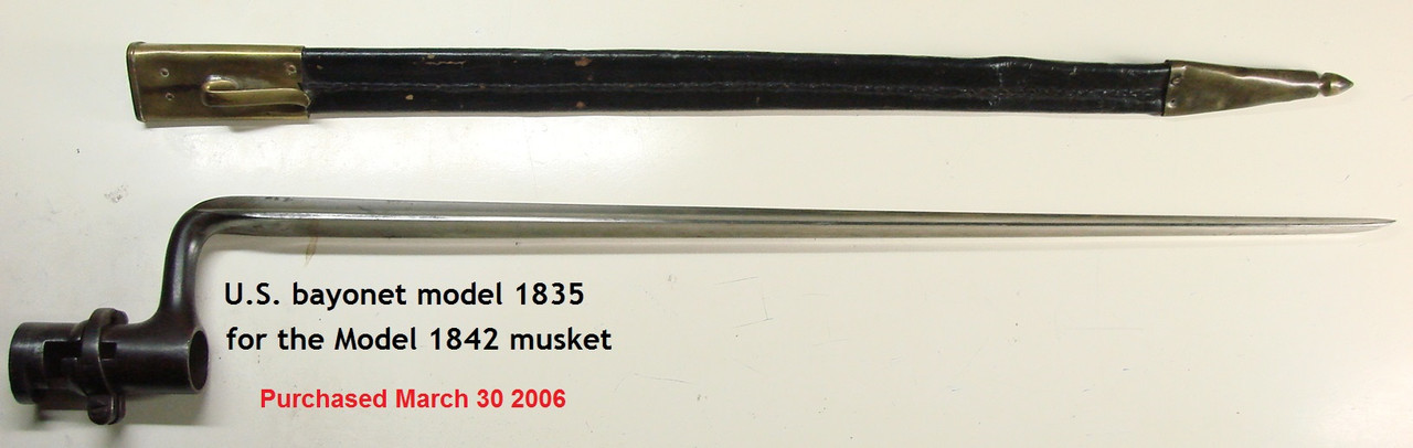 U.S. Bayonet Model 1835 for the Model 1842 Musket