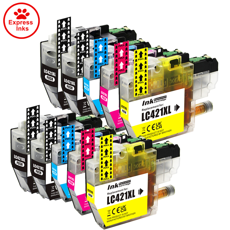 LOTE DE CARTUCHOS DE TINTA LC421XL aptos para Brother DCP-J1050DW J1140DW MFC-J1010DW - Imagen 9 de 18