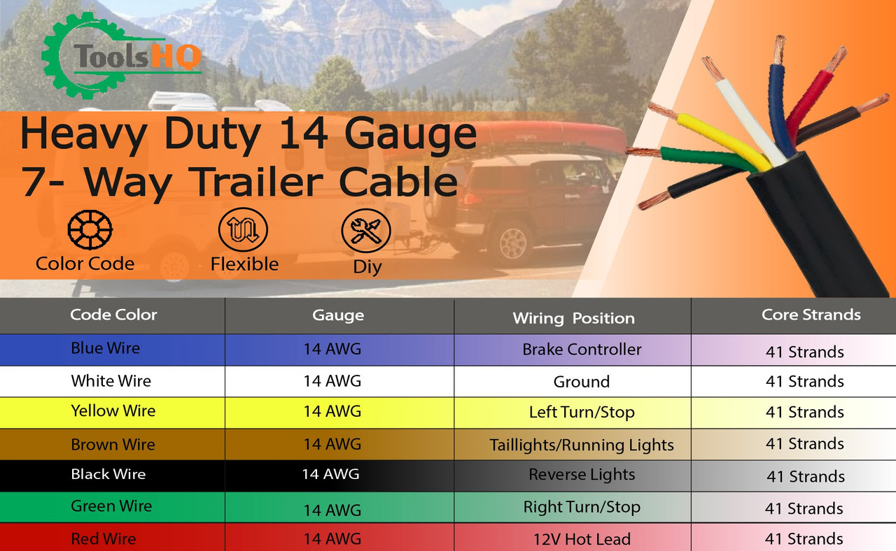 7 way trailer wiring harenss specification