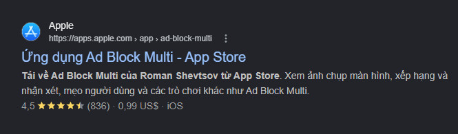 Các tính năng bảo mật và chặn theo dõi của Ad Block Multi