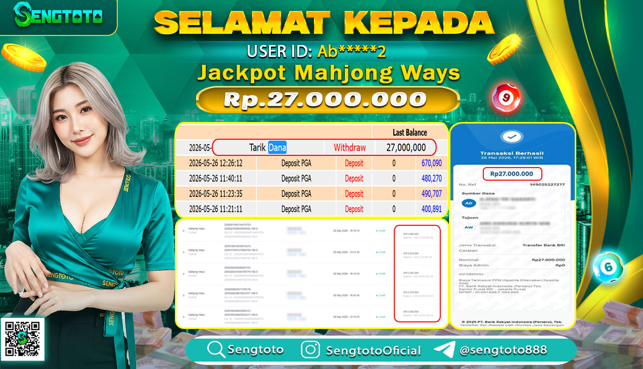 BUKTI PEMBAYARAN SLOT MAHJONG WAYS