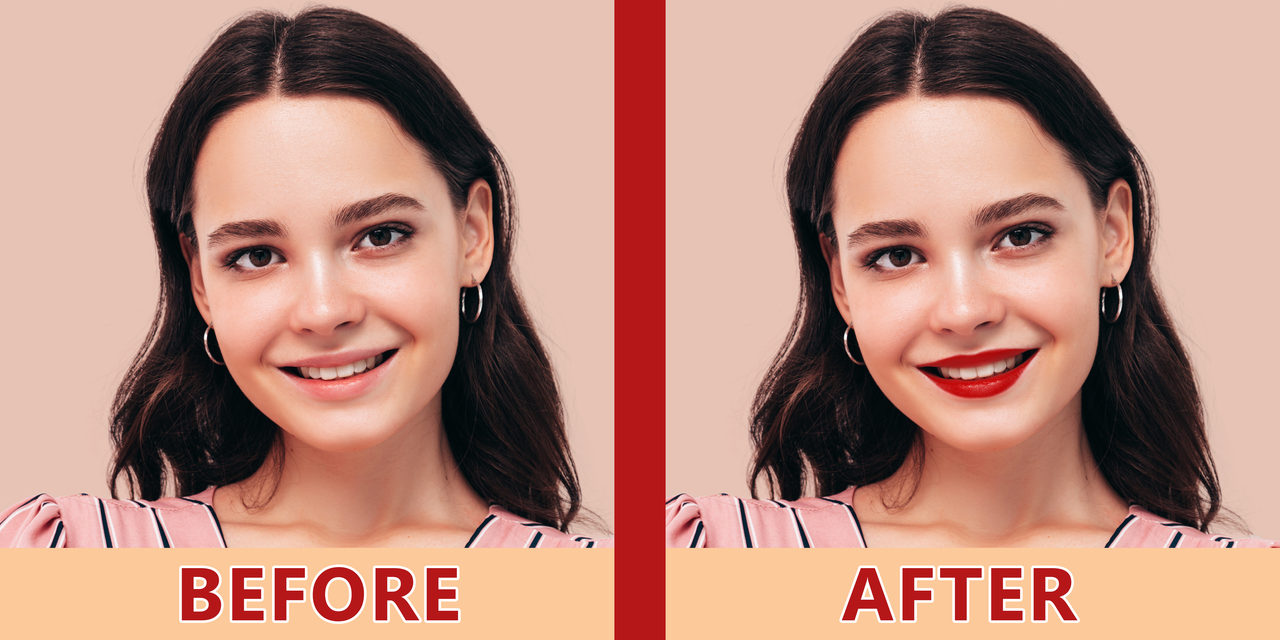 Before and after image of using this product