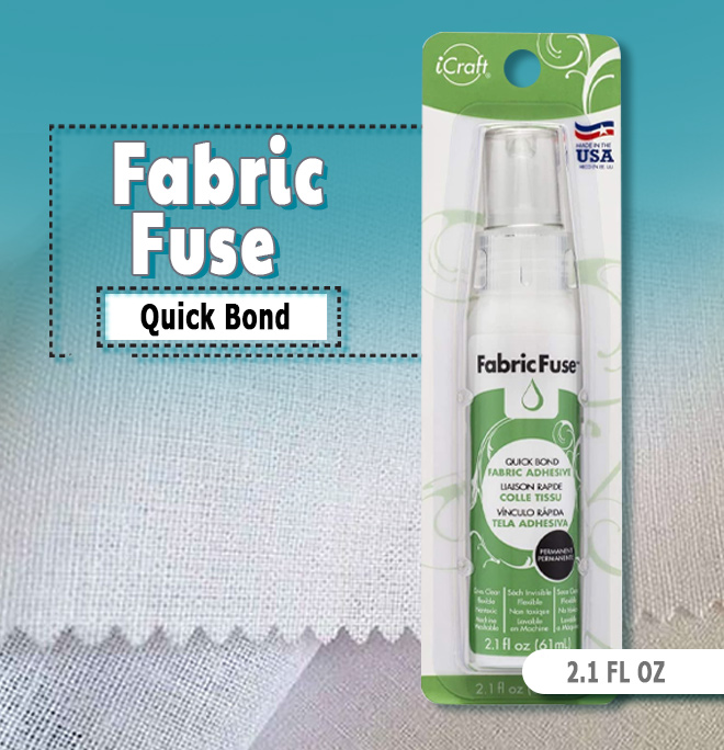iCraft Fabric Fuse Liquid Adhesive Glue, 2.1 FL OZ Each - 2 Pack