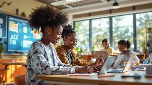 AI-powered education illustration