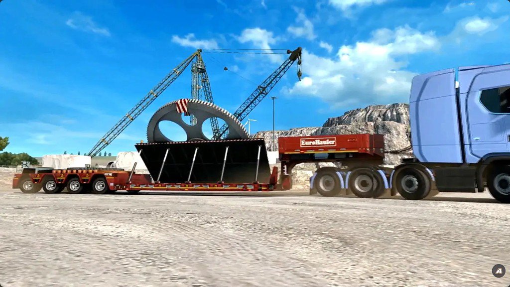 5 1m gear cargo trailer for ets2 4