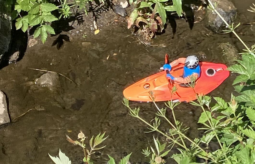 Action Man canoeing along a peaceful river until… IMG-2138-b