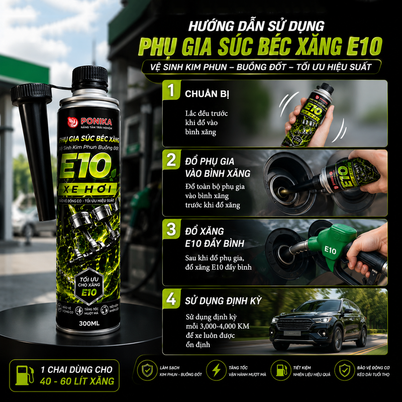 Hướng dẫn sử dụng phụ gia PONIKA