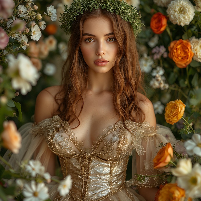 A 4 Garden Wedding Brown hair 0 20