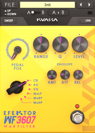 Kuassa Efektor WF3607 Wah Filter v1.2.1 macOS