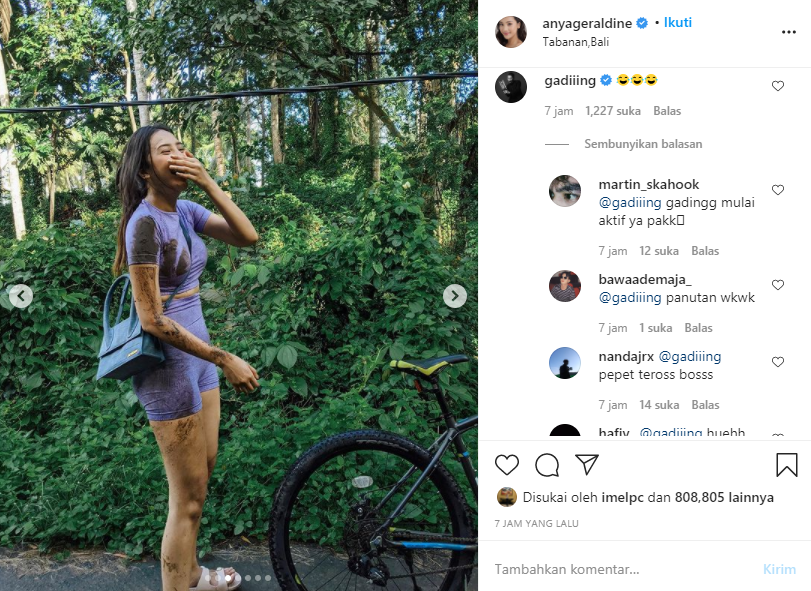 Gading Marten berikan komentar