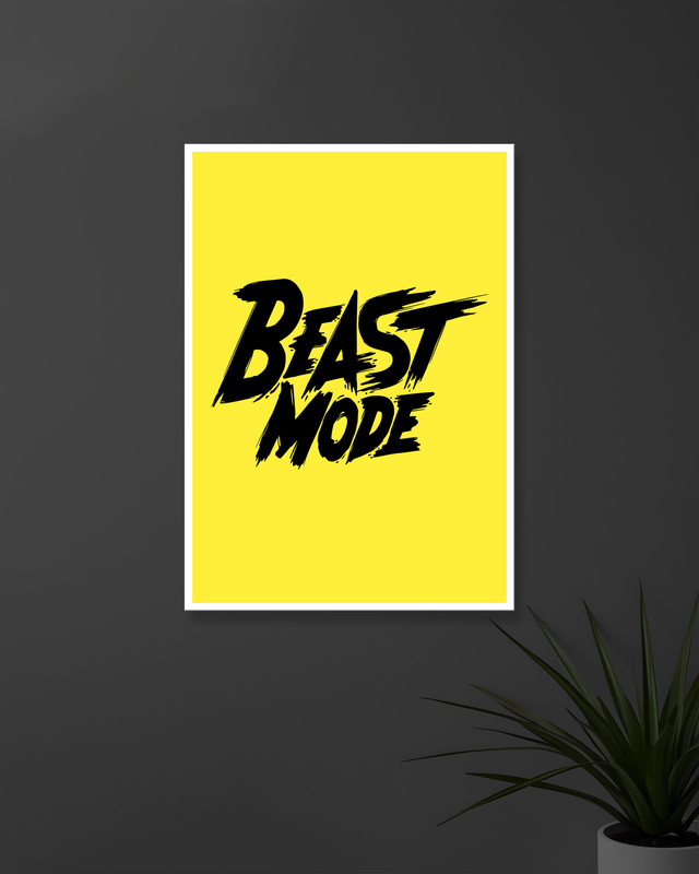 Beast Mode | Typography | Quotes Posters