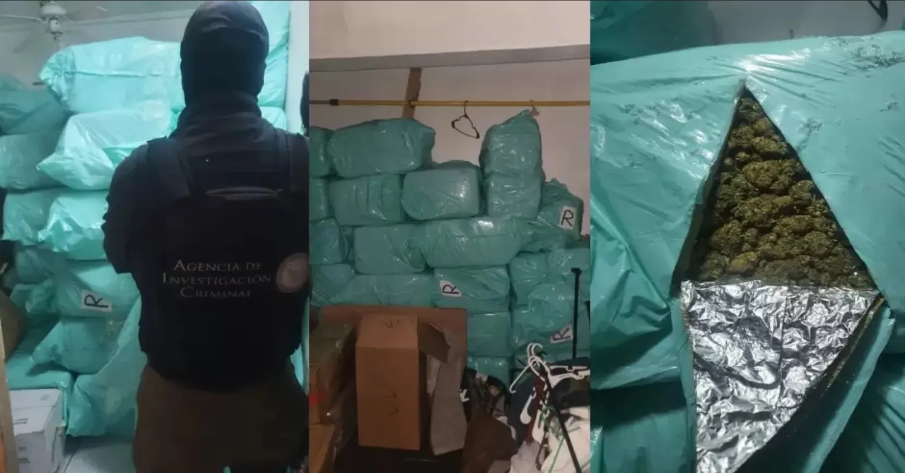 FGR decomisa más de 2 toneladas de droga y detiene a cuatro personas