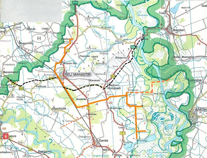 Manje poznate istonoslavonske i baranjske eljeznice Podloga-Baranja-F