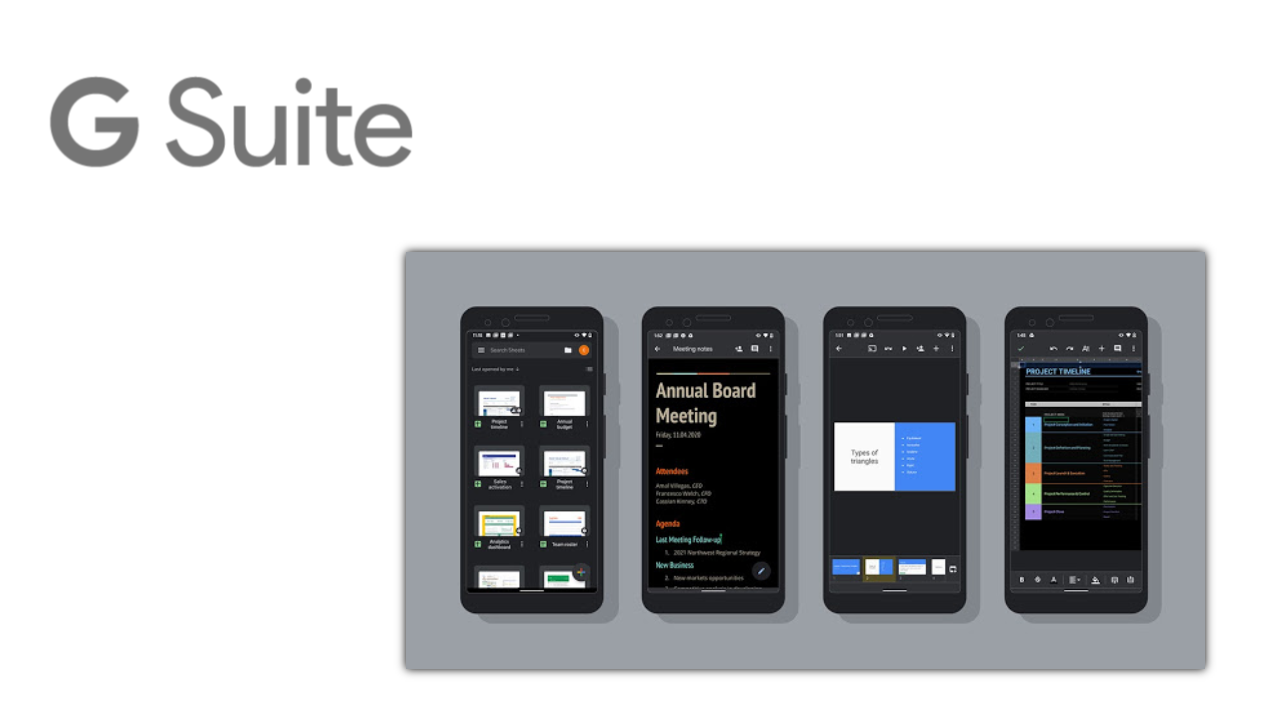 G Suite implementa el tema oscuro en Docs, Sheets y Slides en Android G Suite implementa el tema oscuro en Docs, Sheets y Slides en Android