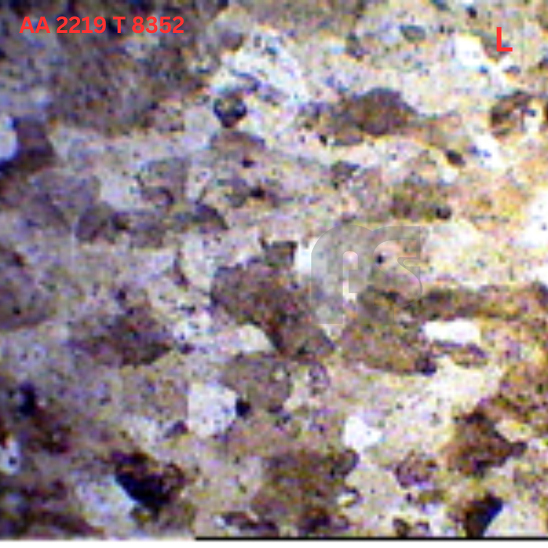 Aluminium alloy AA 2219 T 8352