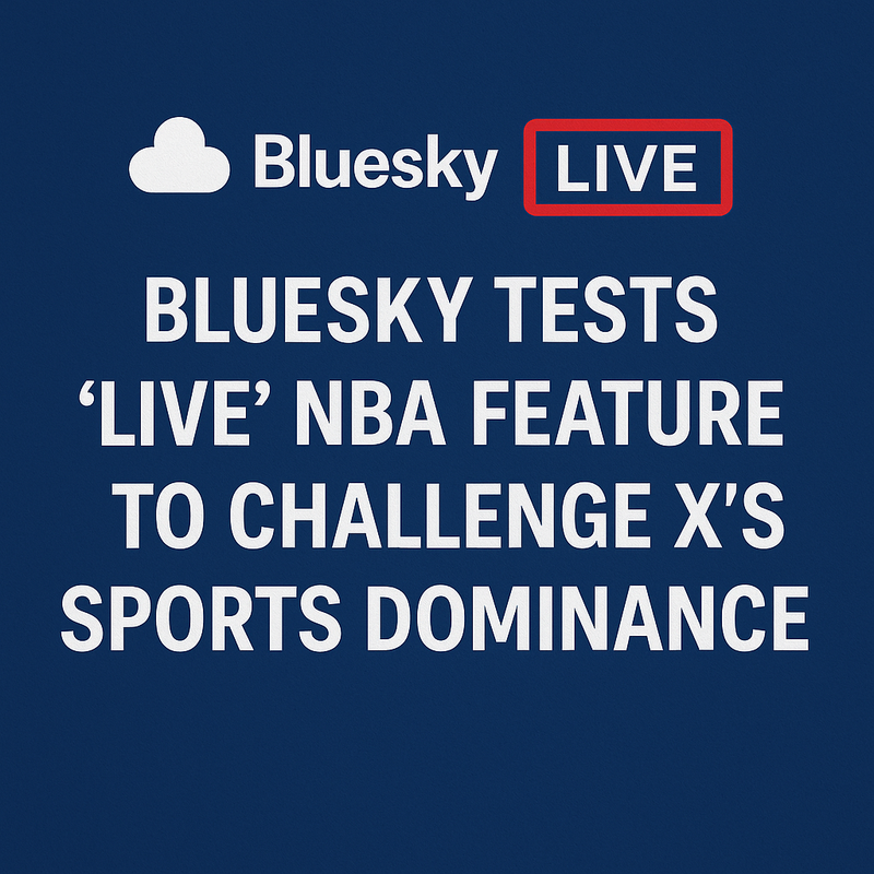 Bluesky Tests “Live” NBA Feature to Challenge X’s Sports Dominance