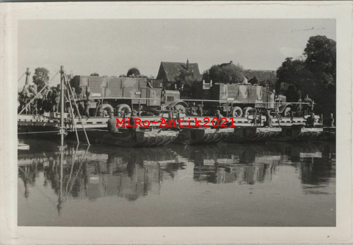 Foto, Wk2, Brückentest mit Lkw bei den Pionieren in Höxter