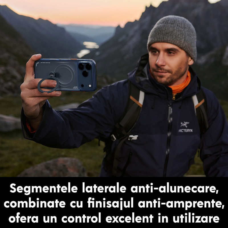 Husa pentru Samsung Galaxy S26 Ultra Torras Ostand Spin Air Series, Incarcare wireless, Inel rotativ, Calitate premium, Glacier Green imgi 367 2797507