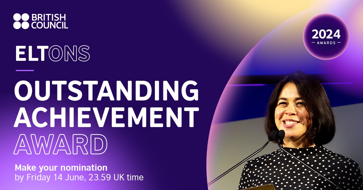 British Council announces nominations for the British Council ELTons Outstanding Achievement Award 2024