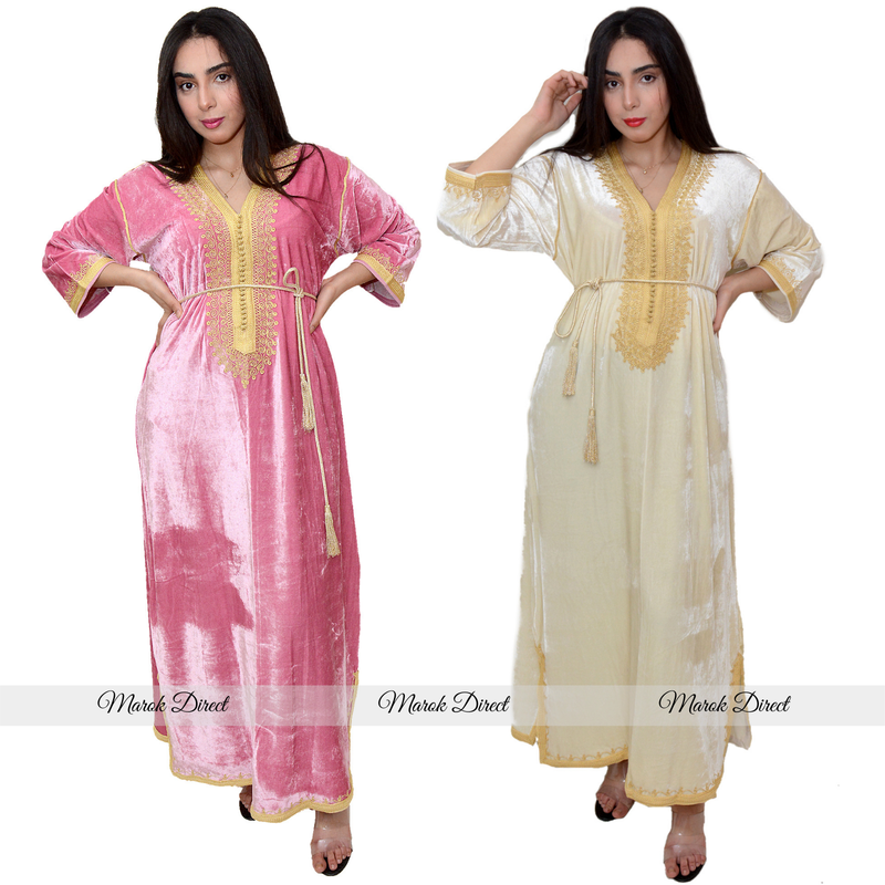 velvet kaftan dress