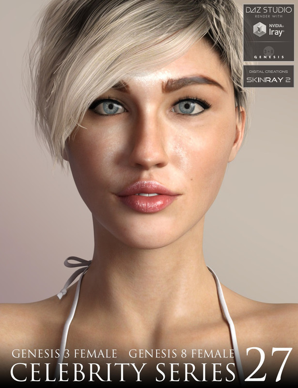 Celebrity Series 27 for Genesis 3 and Genesis 8 Female Celebrity Series 27 for Genesis 3 and Genesis 8 Female