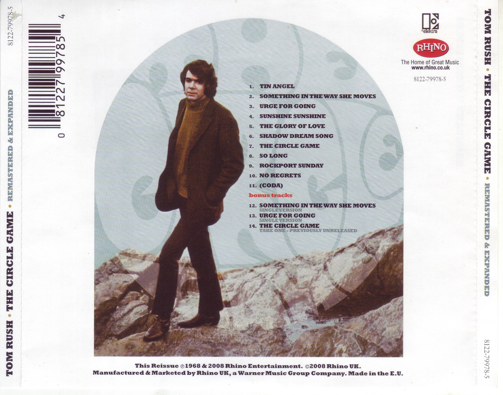 Tom Rush-The Circle Game (rare 40th Anniv expanded remaster) FLAC