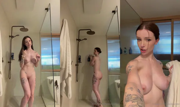 Dainty Wilder Gets Naked For A Hot Shower