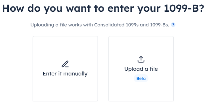 1099 B Import