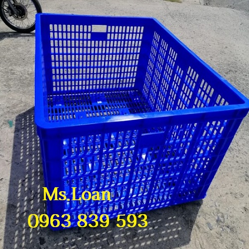 Rổ nhựa vuông lớn 26 bánh xe đựng nguyên vật liệu, sóng nhựa đựng hàng giảm giá / 0963 839 593 Loan Ro-nhua-26-banh-xe-dung-hang-cong-nghiep-re