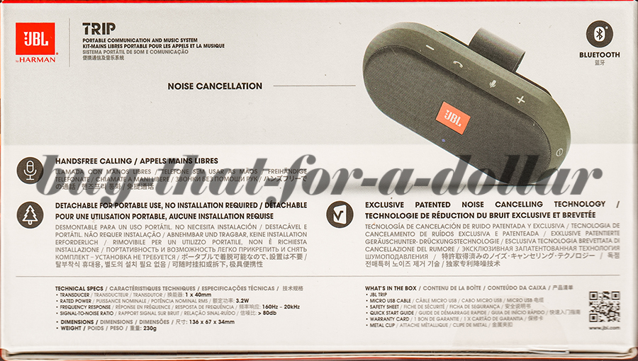 NEW*JBL Trip Speaker-Portable Communication and Music System