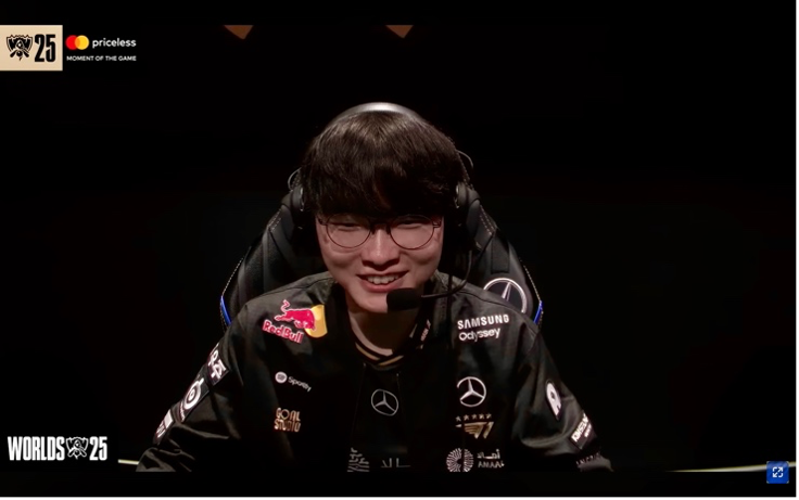 faker's smile @2025 worlds: final stage