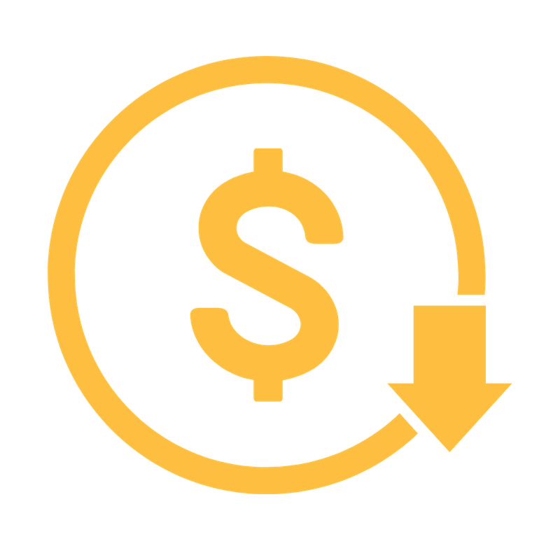 Cost Reduction Icon