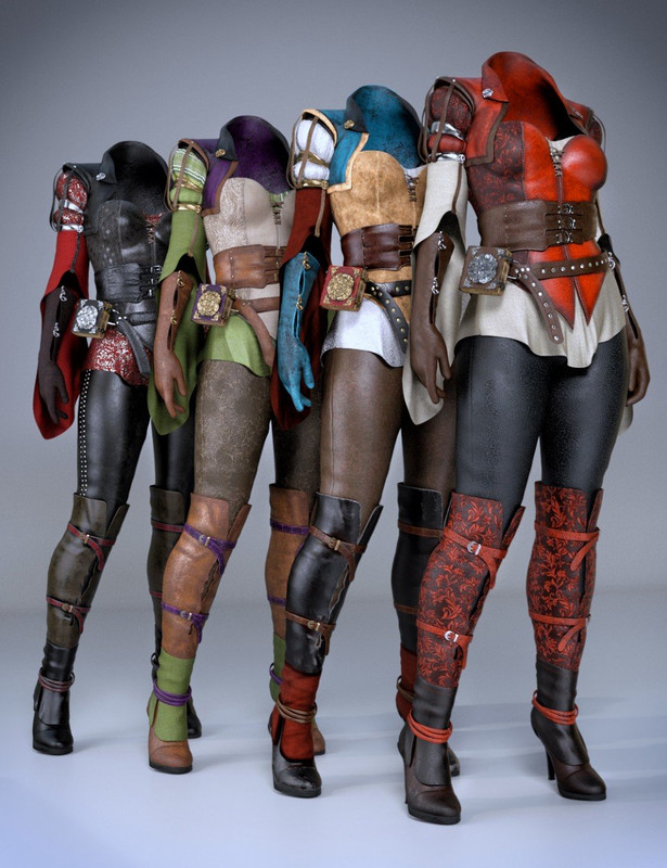 dForce Sparrows Mage Outfit Textures dForce Sparrows Mage Outfit Textures
