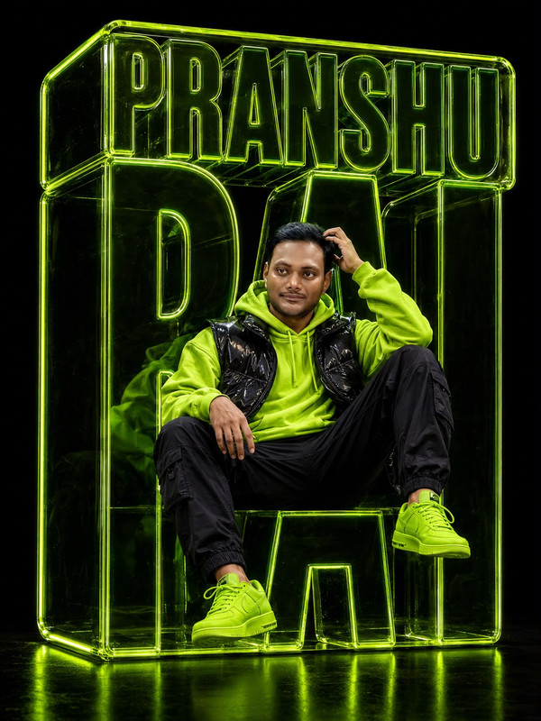 Neon hoodie  - AI Photography Prompt Breakdown