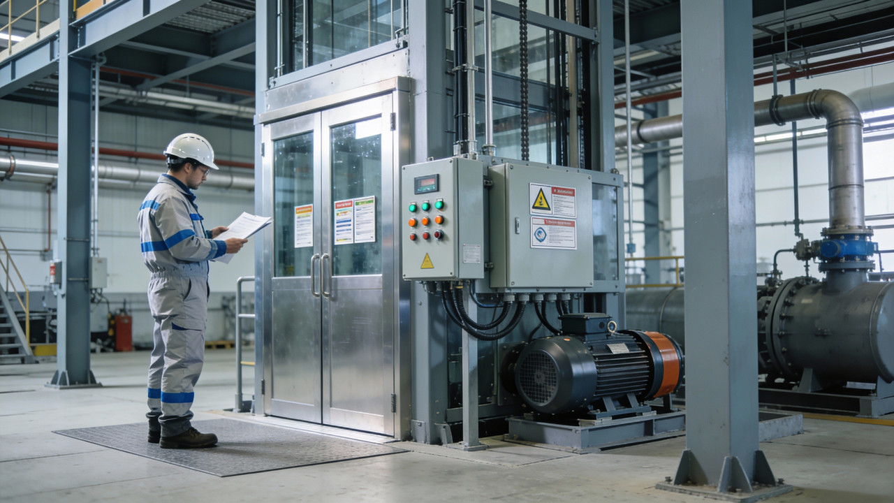 Подъемник для цементного завода