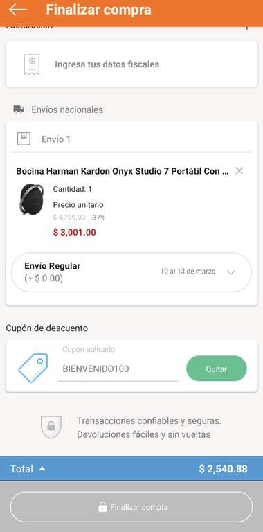 Linio: Harman Kardon Onyx Studio 7 con PayPal