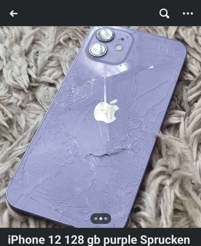 shattered iphone 12