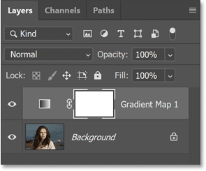 gradient-map-adjustment-layer-added