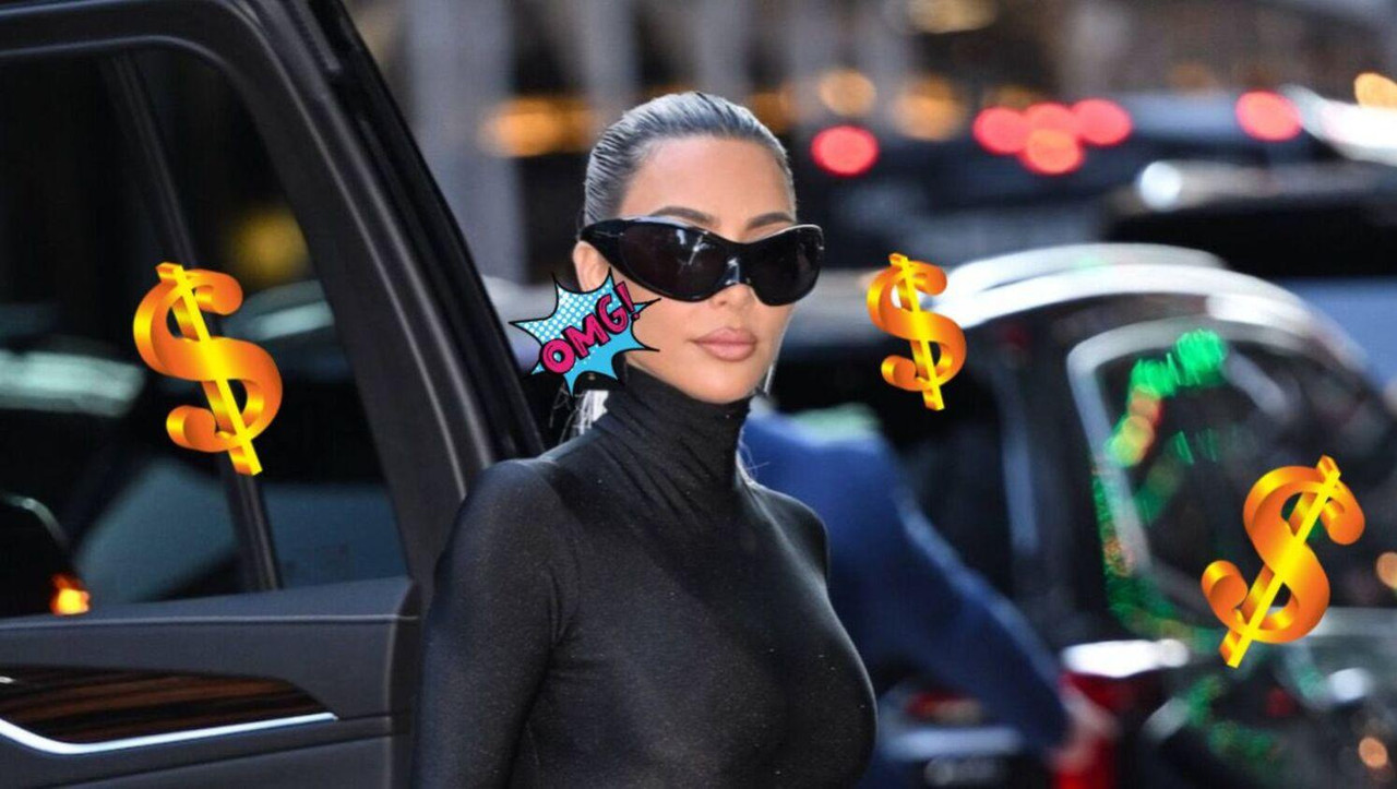 Kim Kardashian usa tarjetas de crédito como aretes