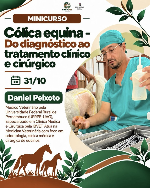 Minicurso Cólica equina - Daniel Peixoto