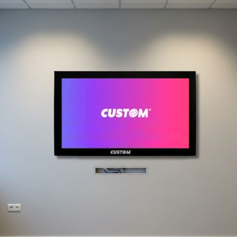 Portas de conexão VGA, HDMI e DVI do monitor Custom