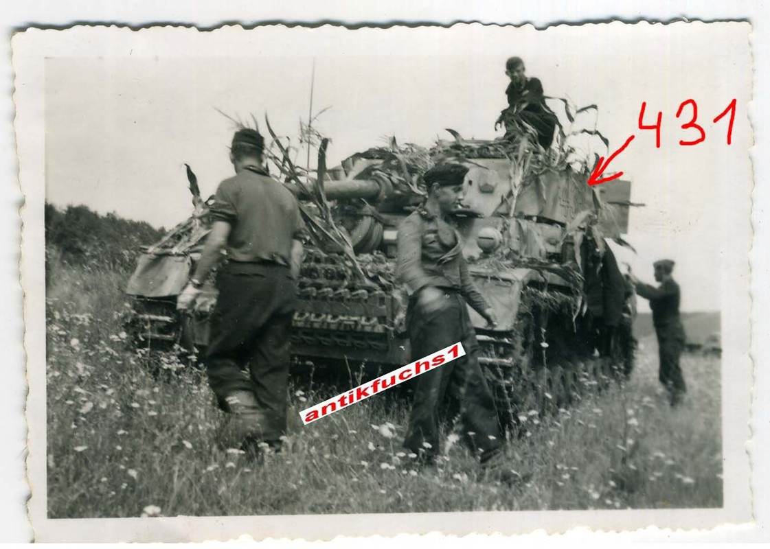Deut.Panzer mit 431 beim Front-Einsatz Südfront 