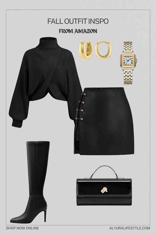 Fall Outfit Inspo | Knit Sweater & Mini Skirt Style ✨