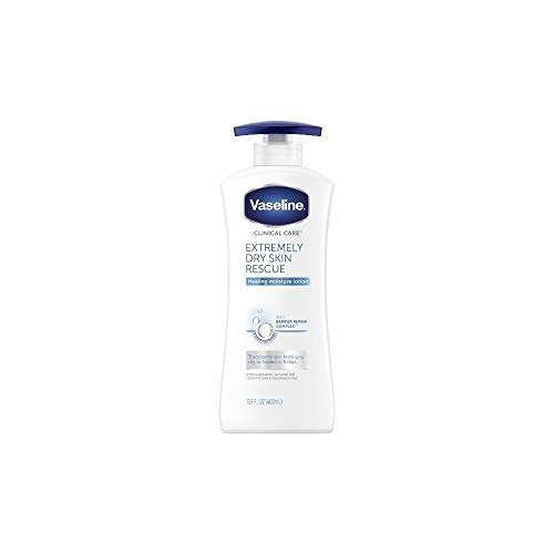 Amazon: Vaseline - Cuidado clínico Crema Corporal Extremely Dry Skin Rescue, Reparacion Total Piel Seca 
